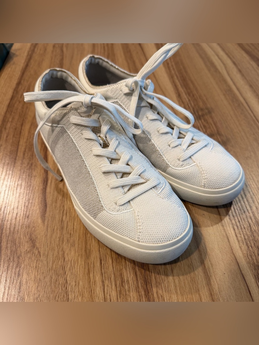 Rothy’s Rothy’s The Lace Up Sneaker Cream Ivory Knit Women’s Size 8